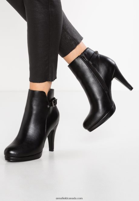 Anna Field Women High Heeled Ankle Boots Black H42J4Z1918