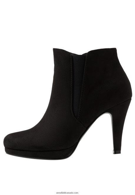 Anna Field Women High Heeled Ankle Boots Black H42J4Z1985