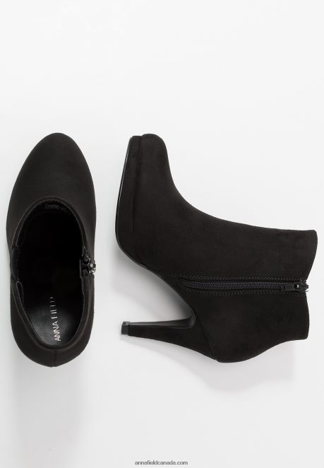 Anna Field Women High Heeled Ankle Boots Black H42J4Z1985