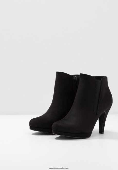 Anna Field Women High Heeled Ankle Boots Black H42J4Z1985