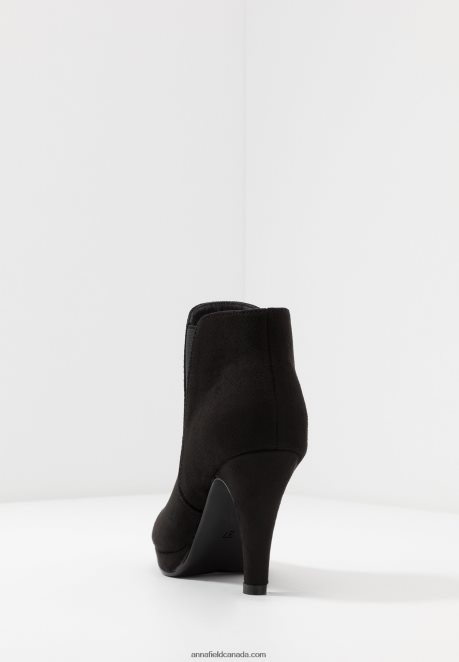 Anna Field Women High Heeled Ankle Boots Black H42J4Z1985