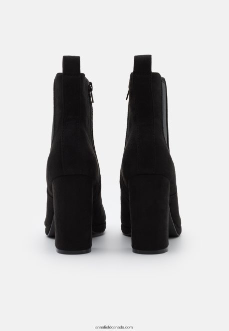 Anna Field Women High Heeled Ankle Boots Black H42J4Z1997
