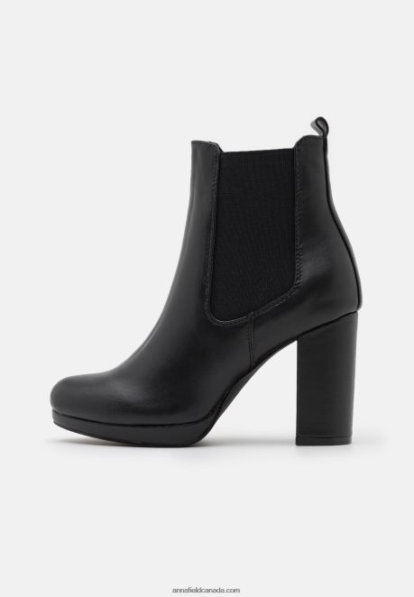 Anna Field Women High Heeled Ankle Boots Black H42J4Z2054