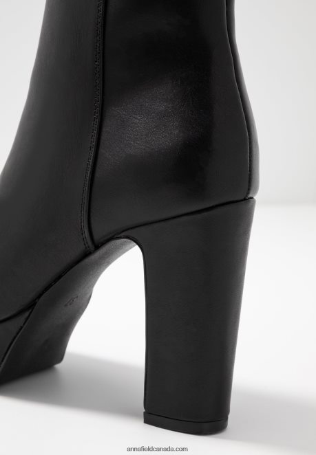 Anna Field Women High Heeled Ankle Boots Black H42J4Z2059