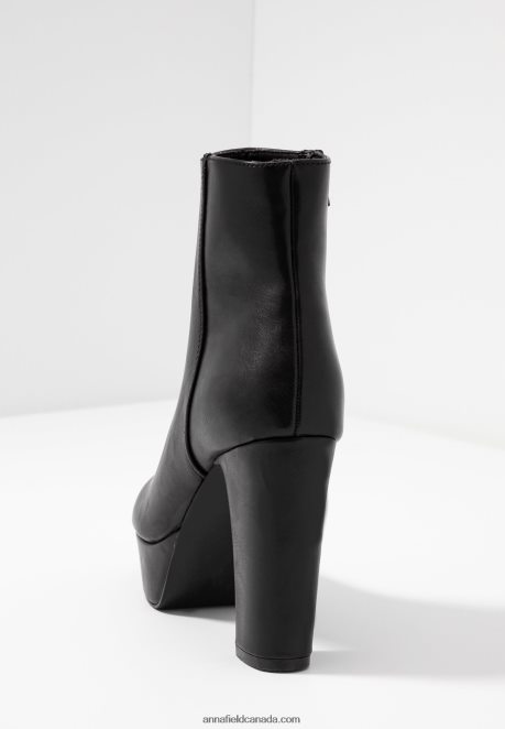 Anna Field Women High Heeled Ankle Boots Black H42J4Z2059
