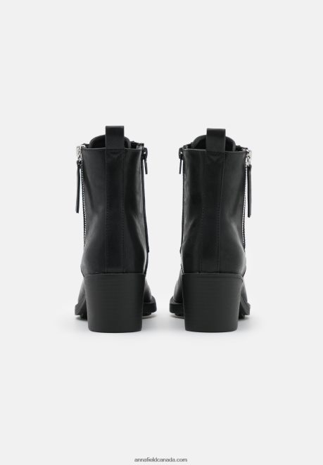 Anna Field Women Lace-Up Ankle Boots Black H42J4Z2040