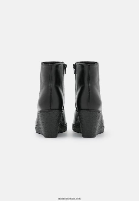 Anna Field Women Leather Winter Boot Ankle Boots Black H42J4Z1993