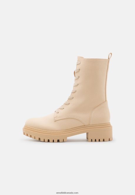 Anna Field Women Platform Ankle Boots Beige H42J4Z2023