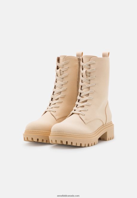 Anna Field Women Platform Ankle Boots Beige H42J4Z2023