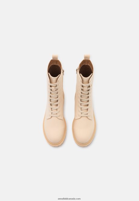Anna Field Women Platform Ankle Boots Beige H42J4Z2023