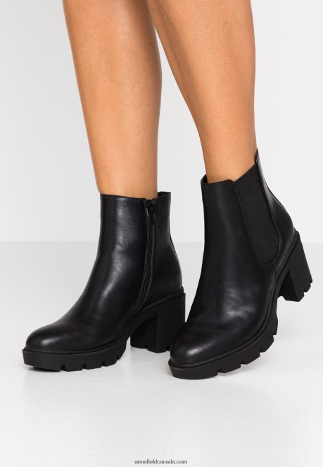 Anna Field Women Platform Ankle Boots Black H42J4Z2060