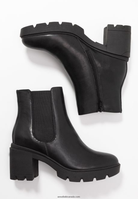 Anna Field Women Platform Ankle Boots Black H42J4Z2060