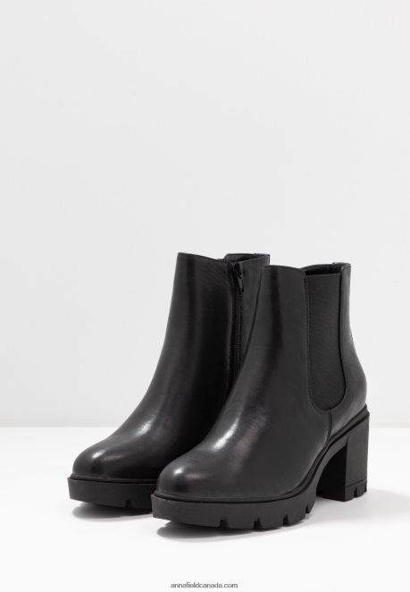 Anna Field Women Platform Ankle Boots Black H42J4Z2060