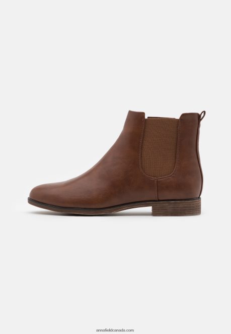 Anna Field Women Winter Boot Classic Ankle Boots Cognac H42J4Z1988