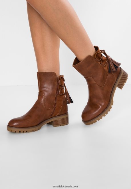 Anna Field Women Winter Boot Classic Ankle Boots Cognac H42J4Z1996