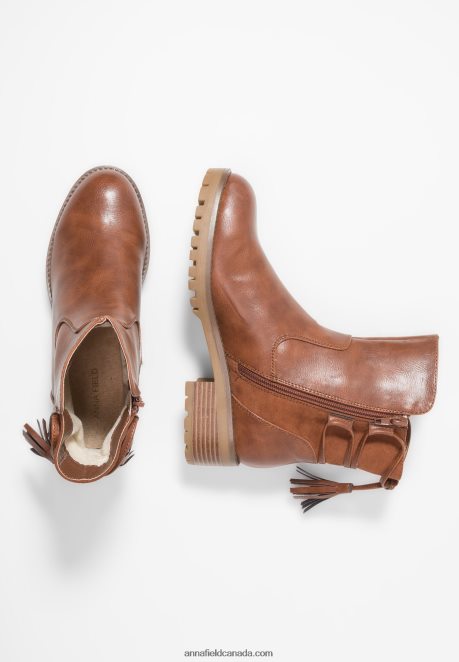 Anna Field Women Winter Boot Classic Ankle Boots Cognac H42J4Z1996