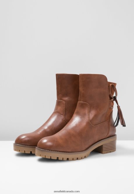 Anna Field Women Winter Boot Classic Ankle Boots Cognac H42J4Z1996