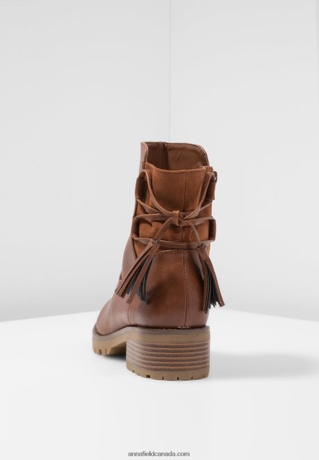 Anna Field Women Winter Boot Classic Ankle Boots Cognac H42J4Z1996