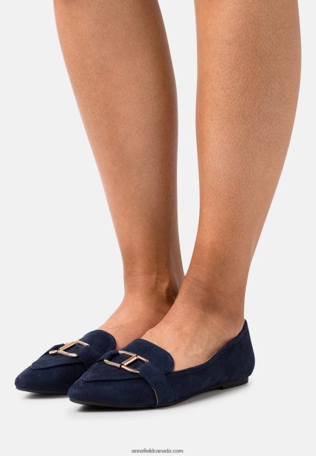 Anna Field Women Anas Ballet Pumps Dark Blue H42J4Z2147