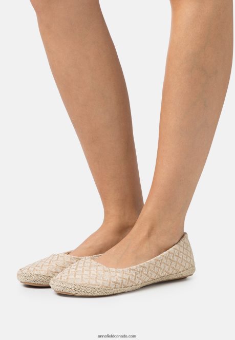 Anna Field Women Ballet Pumps Beige H42J4Z2094