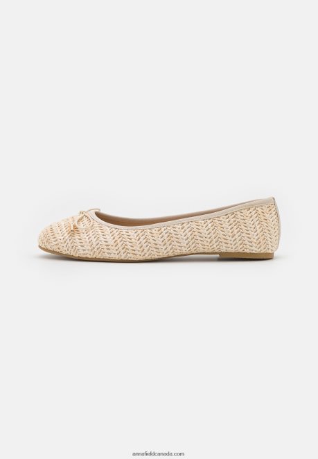 Anna Field Women Ballet Pumps Beige H42J4Z2154