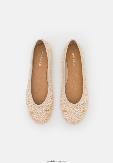 Anna Field Women Ballet Pumps Beige H42J4Z2154