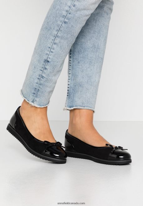 Anna Field Women Ballet Pumps Black H42J4Z2074