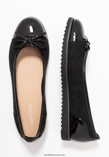 Anna Field Women Ballet Pumps Black H42J4Z2074