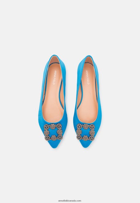 Anna Field Women Ballet Pumps Blue H42J4Z2152
