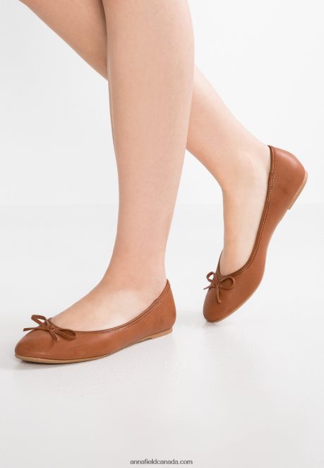 Anna Field Women Ballet Pumps Cognac H42J4Z2088