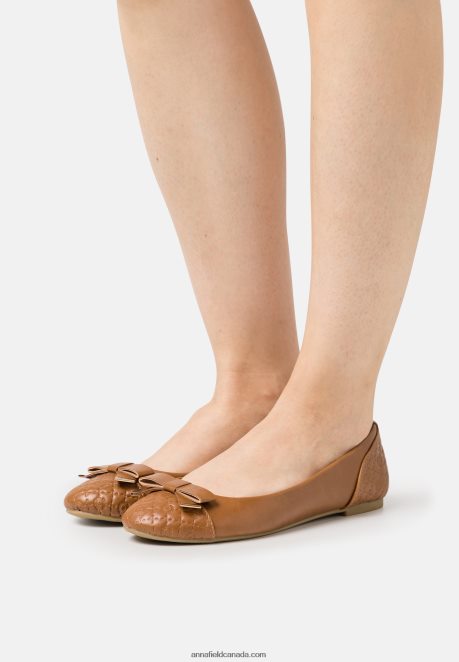 Anna Field Women Ballet Pumps Cognac H42J4Z2123