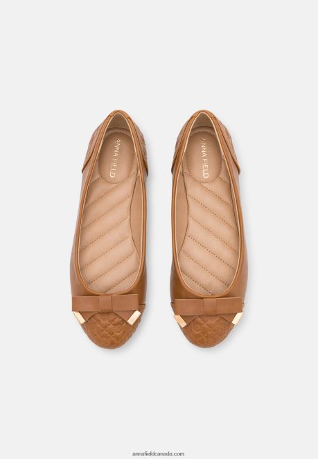 Anna Field Women Ballet Pumps Cognac H42J4Z2123