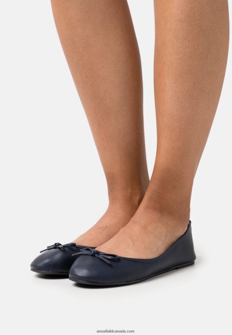 Anna Field Women Ballet Pumps Dark Blue H42J4Z2067