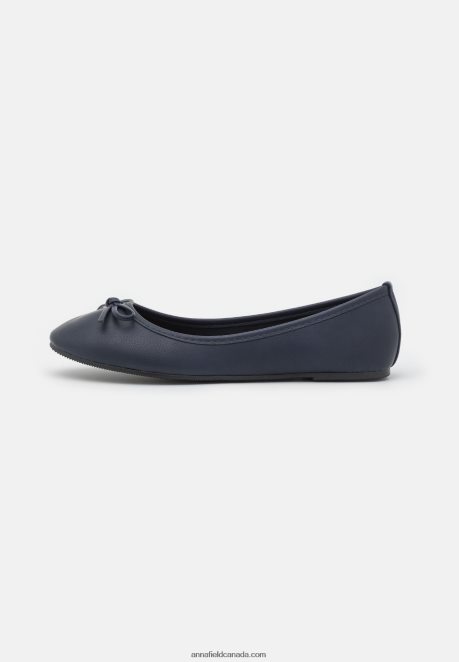 Anna Field Women Ballet Pumps Dark Blue H42J4Z2067