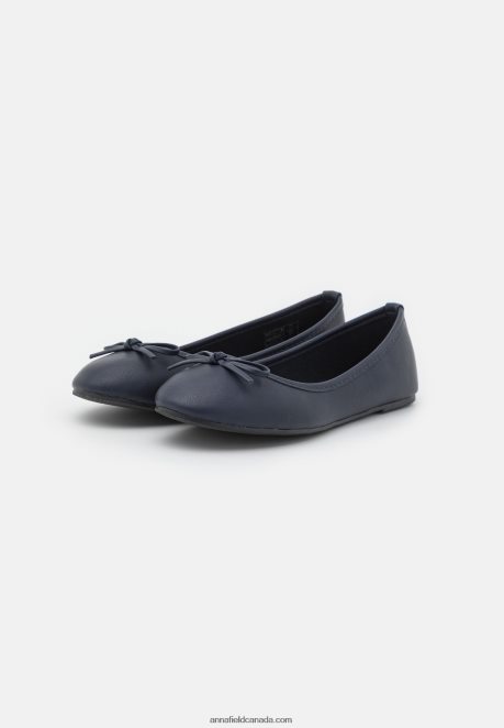 Anna Field Women Ballet Pumps Dark Blue H42J4Z2067