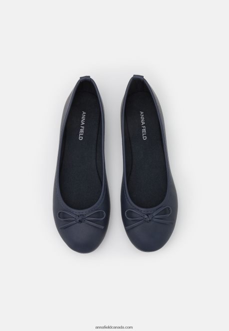 Anna Field Women Ballet Pumps Dark Blue H42J4Z2067