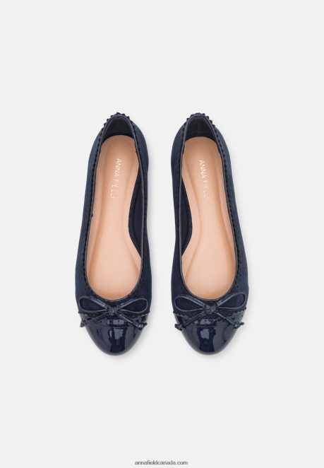 Anna Field Women Ballet Pumps Dark Blue H42J4Z2102
