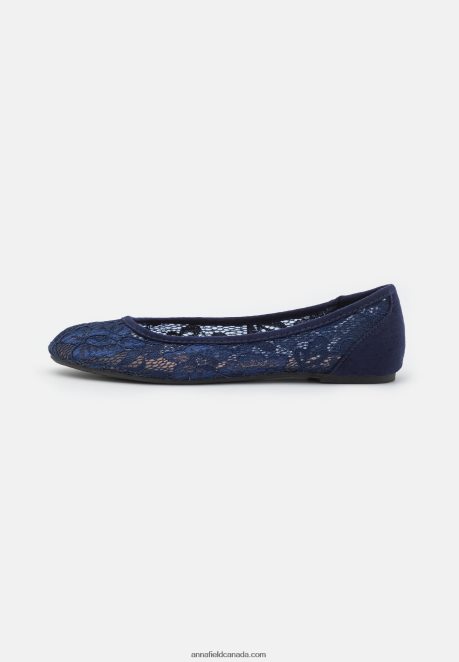 Anna Field Women Ballet Pumps Dark Blue H42J4Z2141