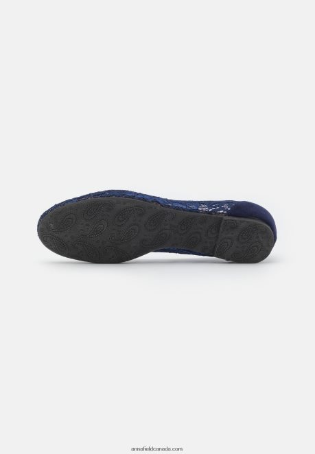 Anna Field Women Ballet Pumps Dark Blue H42J4Z2141