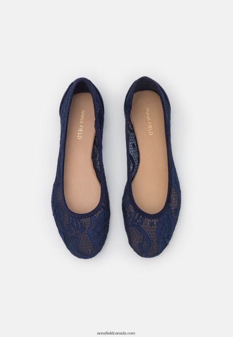Anna Field Women Ballet Pumps Dark Blue H42J4Z2141
