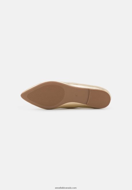 Anna Field Women Ballet Pumps Gold H42J4Z2136