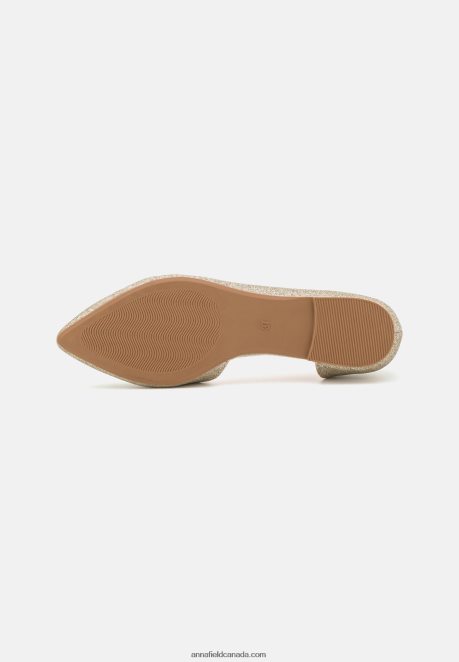Anna Field Women Ballet Pumps Gold H42J4Z2146