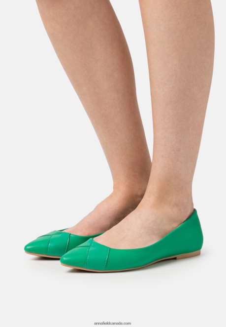 Anna Field Women Ballet Pumps Green H42J4Z2133