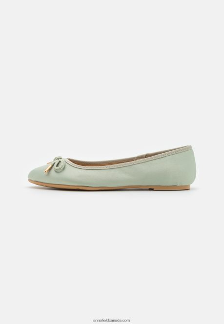 Anna Field Women Ballet Pumps Green H42J4Z2149