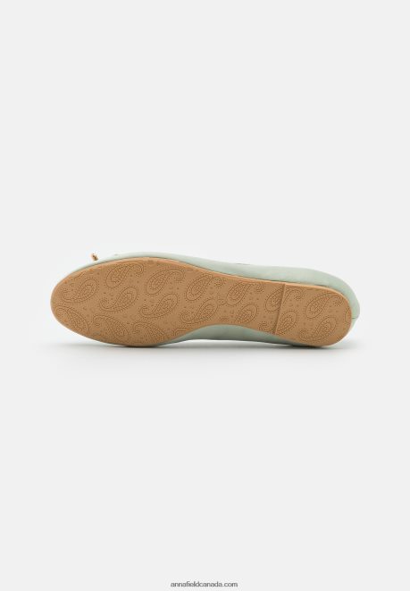Anna Field Women Ballet Pumps Green H42J4Z2149