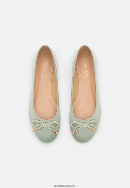 Anna Field Women Ballet Pumps Green H42J4Z2149