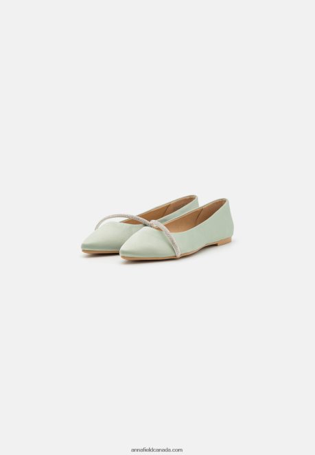 Anna Field Women Ballet Pumps Green H42J4Z2150