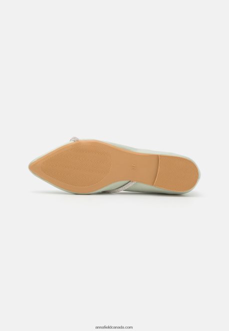 Anna Field Women Ballet Pumps Green H42J4Z2150