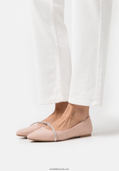 Anna Field Women Ballet Pumps Light Pink H42J4Z2118