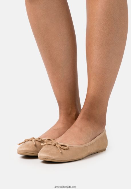 Anna Field Women Ballet Pumps Taupe H42J4Z2095